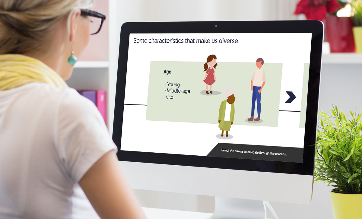 Screenshot showing Some characteristics that make us diverse slide. Screenshot showing Some characteristics that make us diverse slide.
