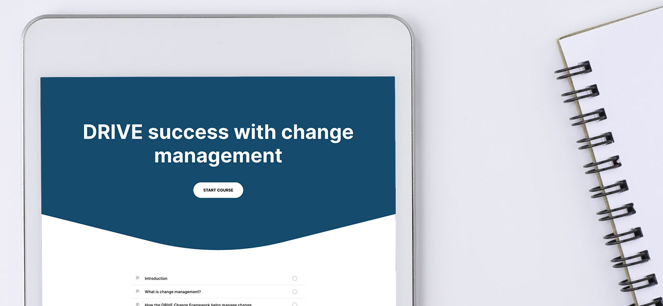 Screenshot Of Department Of Justice Change Management ELearning Course
