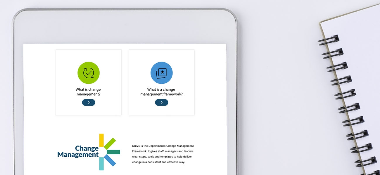 Screenshot Of Department Of Justice Change Management ELearning Course