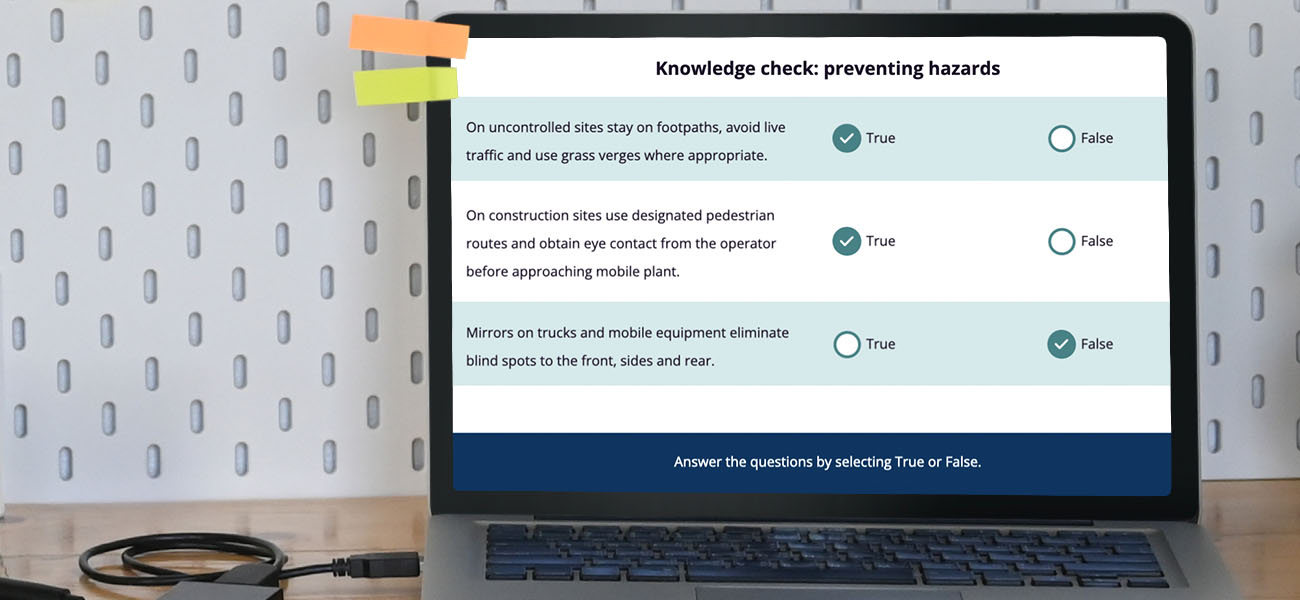 Screenshot Of Site Visitor Safety ELearning Course
