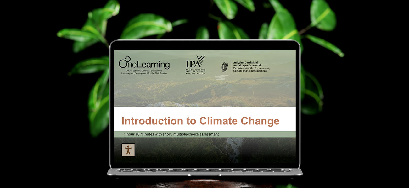 Screenshot Of Introduction To Climate Change ELearning Course