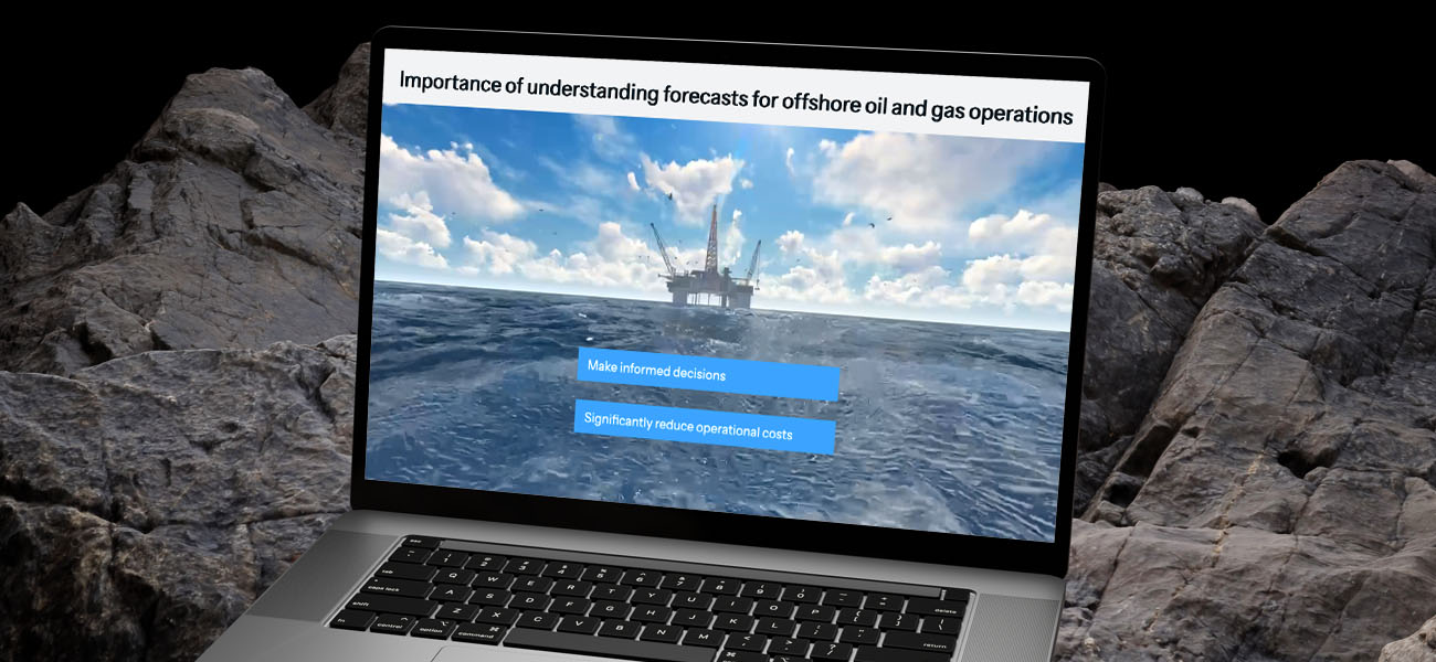 Screenshot Of StormGeo ELearning Course