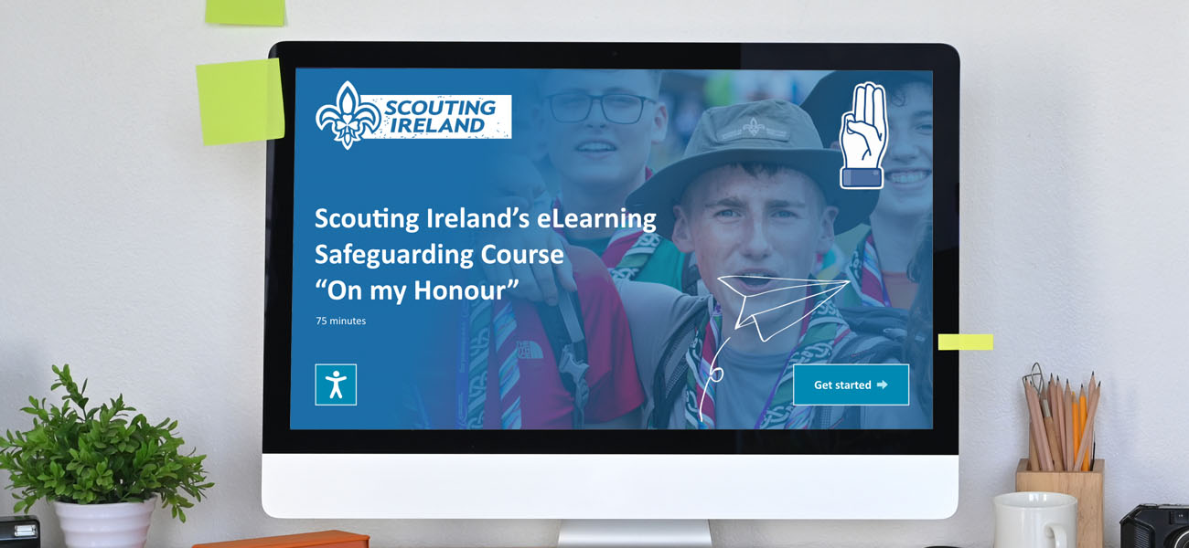 Screenshot Of Scouting Ireland ELearning Course: Safeguarding.