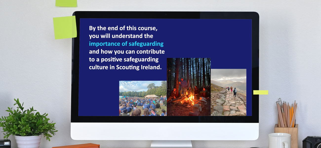 Screenshot Of Scouting Ireland ELearning Course: Safeguarding.