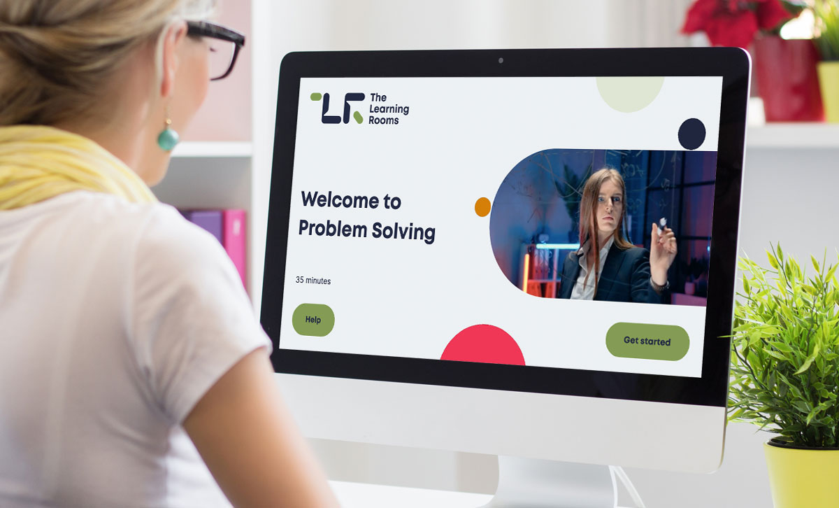 Screenshot showing the title slide of Problem Solving online course. Screenshot showing the title slide of Problem Solving online course.