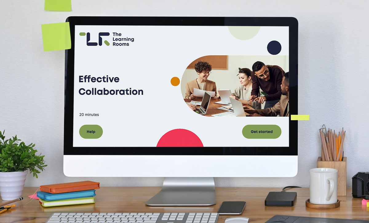 Screenshot showing the title slide of Effective Collaboration online course.