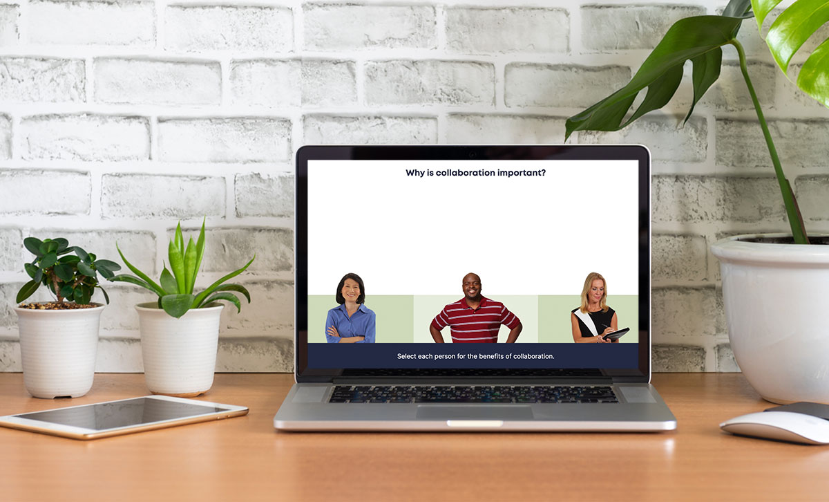 Screenshot showing why is collaboration important slide from Effective Collaboration online course.
