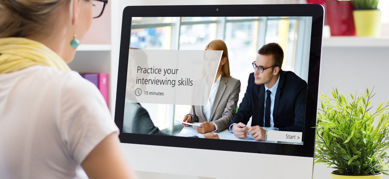 Screenshot: Interview Skills ELearning