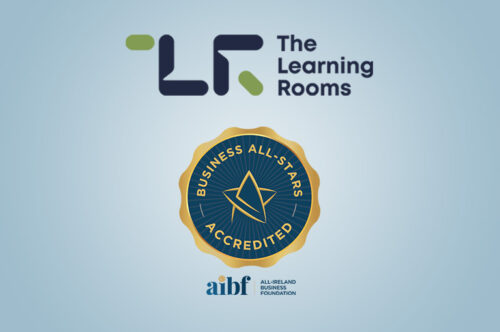 The Learning Rooms And AIBF Business All-Star Logos