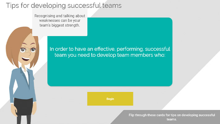 Managing Teams eLearning course screenshot