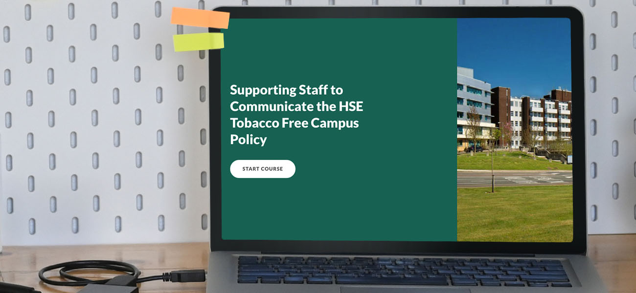 Screenshot: HSE Tobacco Free Campus ELearning