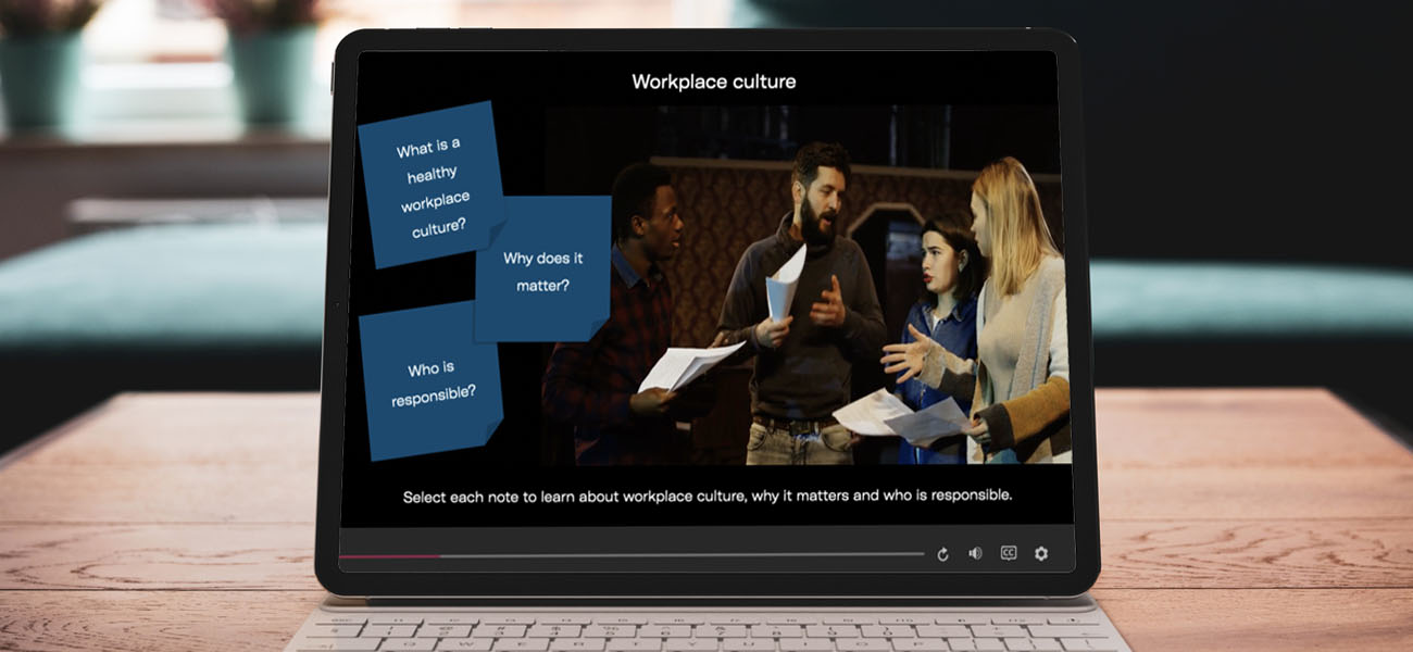 Screenshot: Active Bystander ELearning