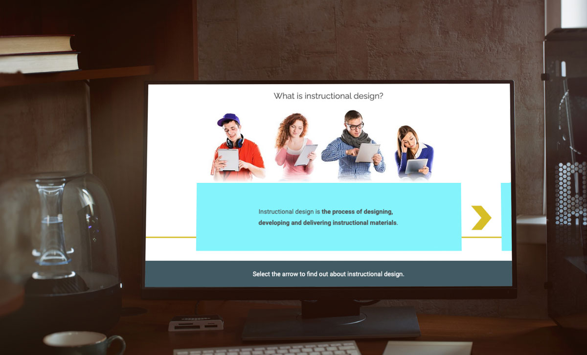 Screenshot showing What is instructional design slide.