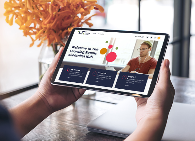 Screenshot showing The Learning Rooms eLearning Hub