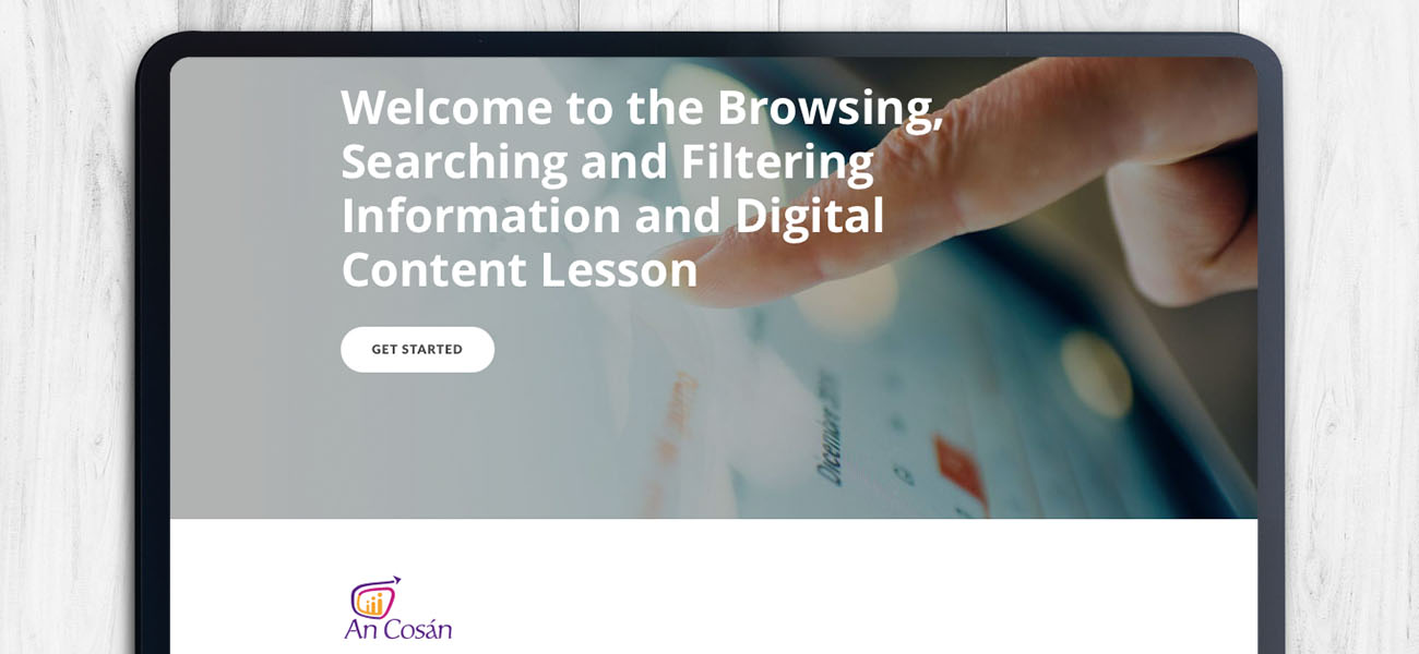 Screenshot: Digital Literacy Skills ELearning