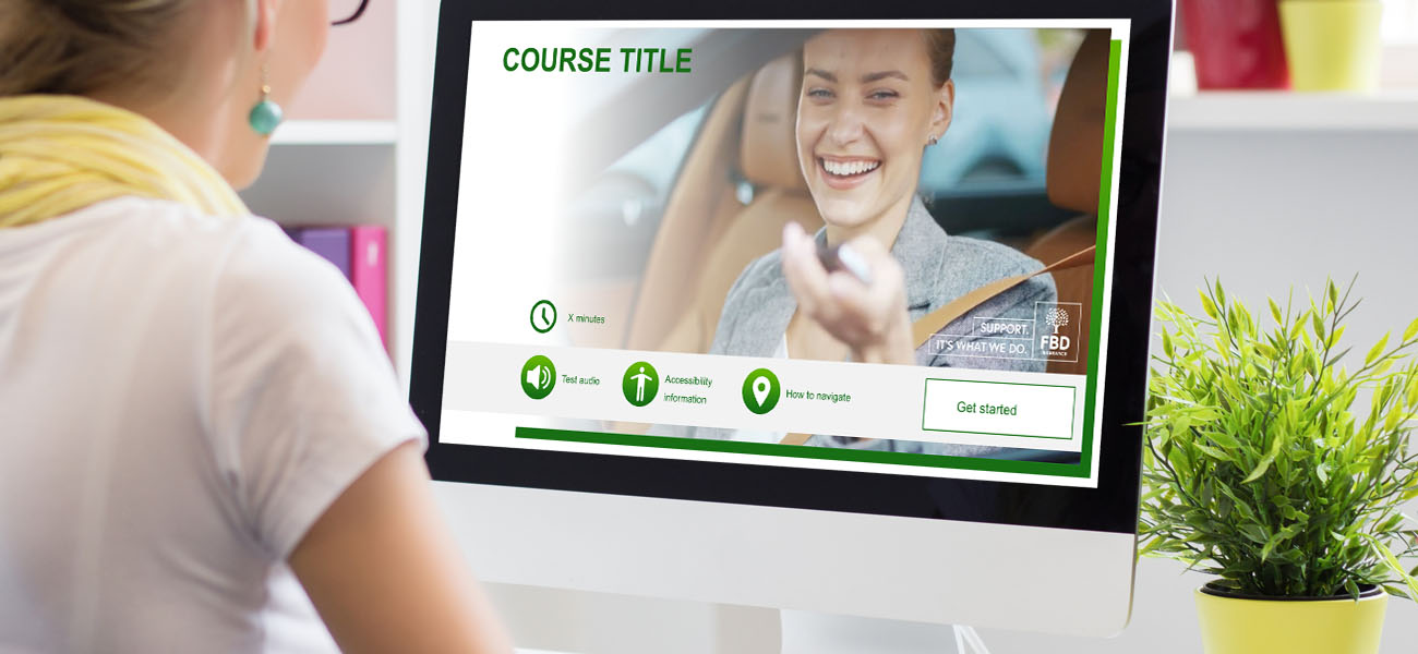 Screenshot: FBD ELearning Template