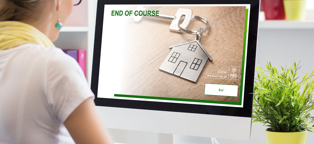 Screenshot: FBD ELearning Template